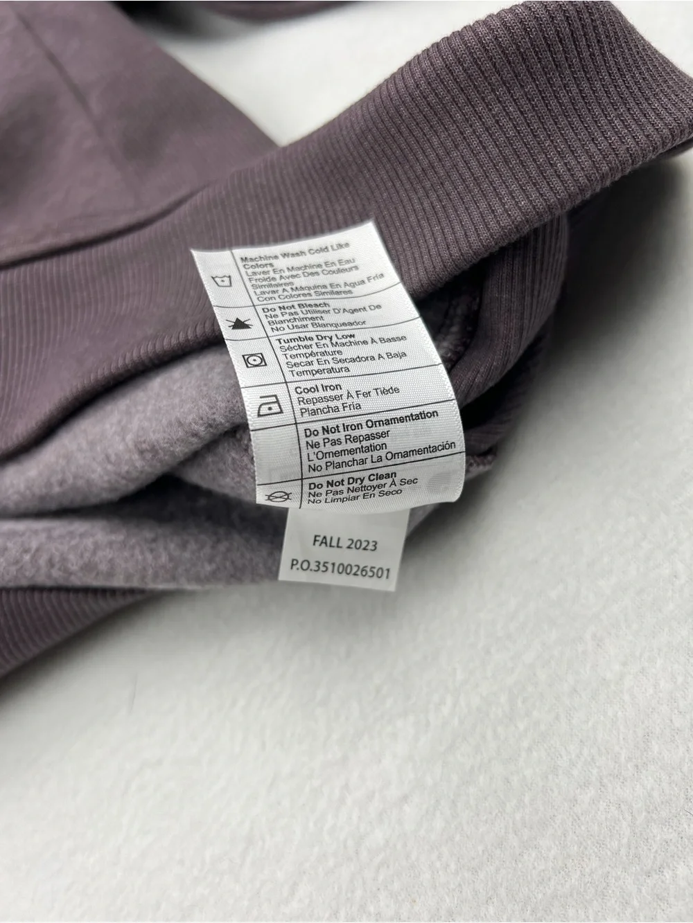 Carhartt Wmns Relaxed Fit Crewneck Black Logo Sweatshirt Heather Purple Sz XXL